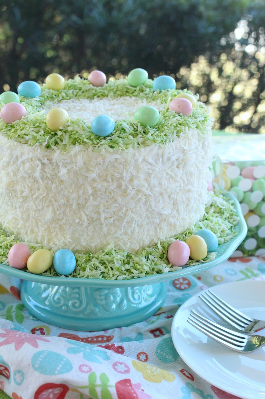 Love and Confections: Easter Lemon Coconut Cream Cake
