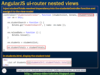 Sql server, .net and c# video tutorial: angularjs ui-router nested views