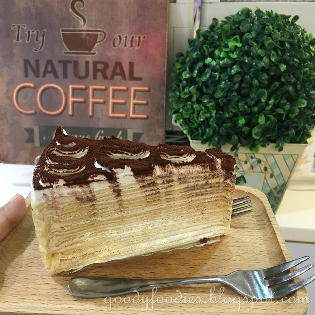 GoodyFoodies Vanilla Mille Crepe Cafe, Paradigm Mall