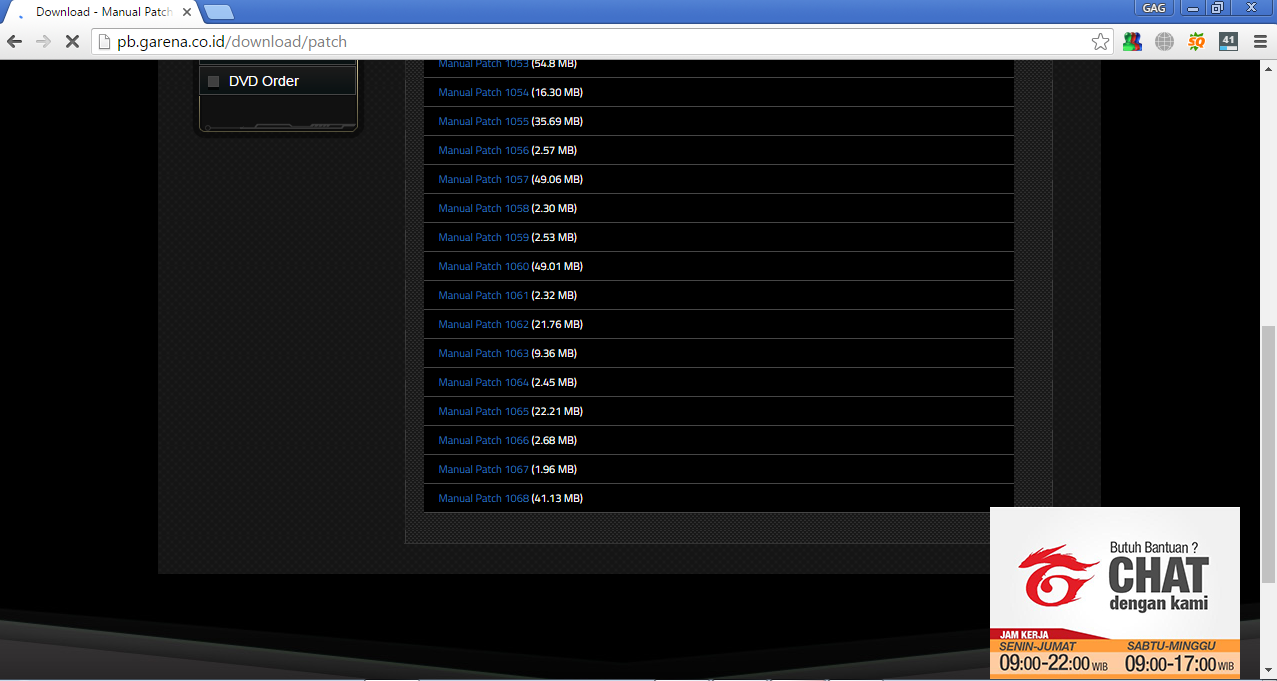 Cara Update Manual Patch PB Garena Indonesia manual patch pb 1137