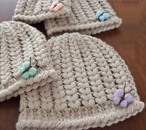 Butterfly Crochet Hat -  Tutorial
