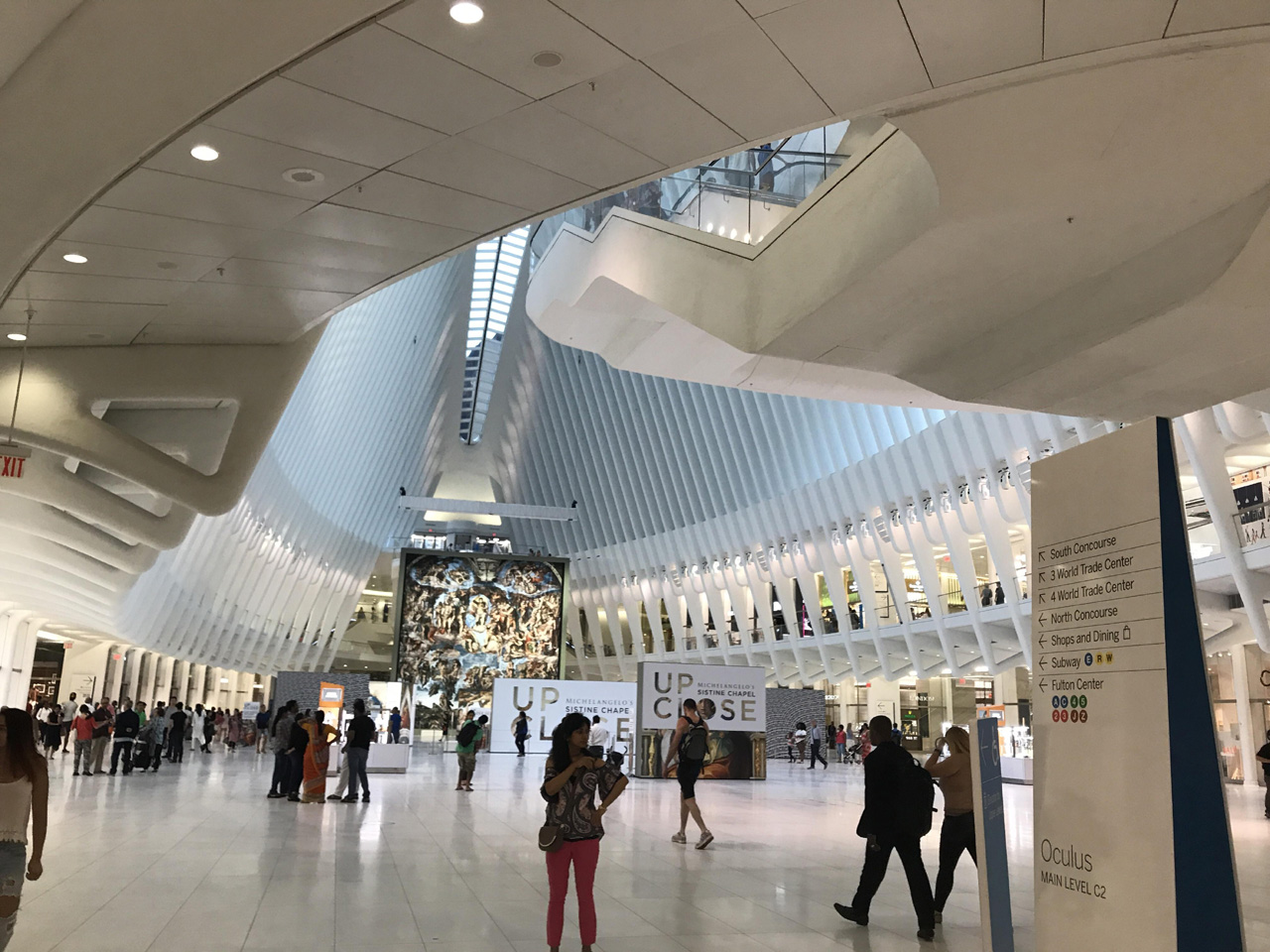 Inside And Outside The Oculus At The World Trade Center In