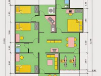 3-Room House Plan Size 6 × 12 Best and Latest 3-Room House Plan Size 6 × 12 Best and Latest