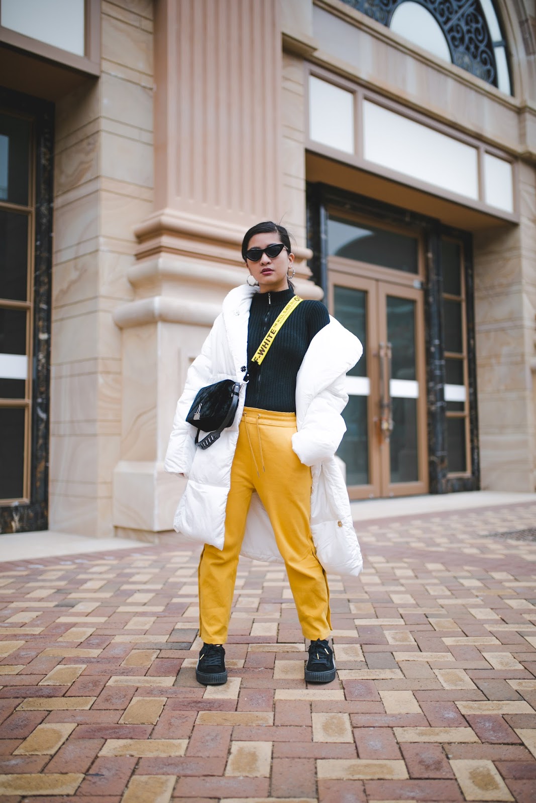 Macau fashion blogger Styling a Puffer Coat