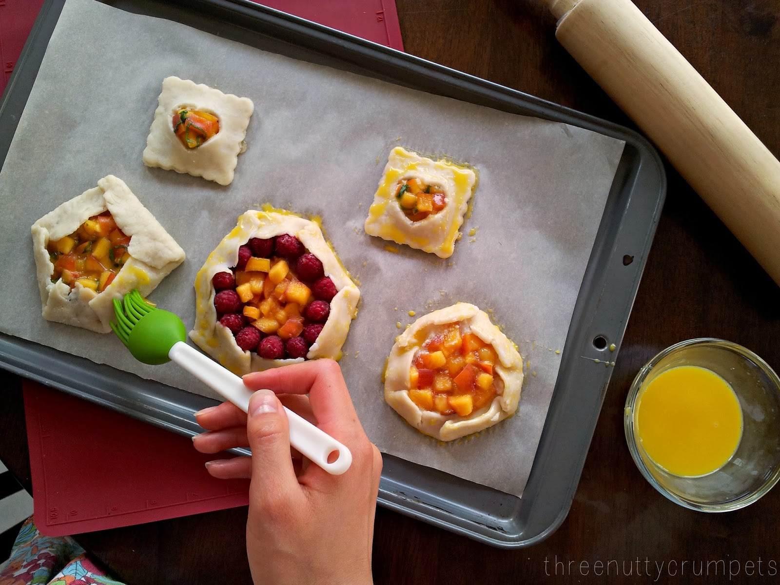 Three Nutty Crumpets Peach Mini Galettes and Hand Pies