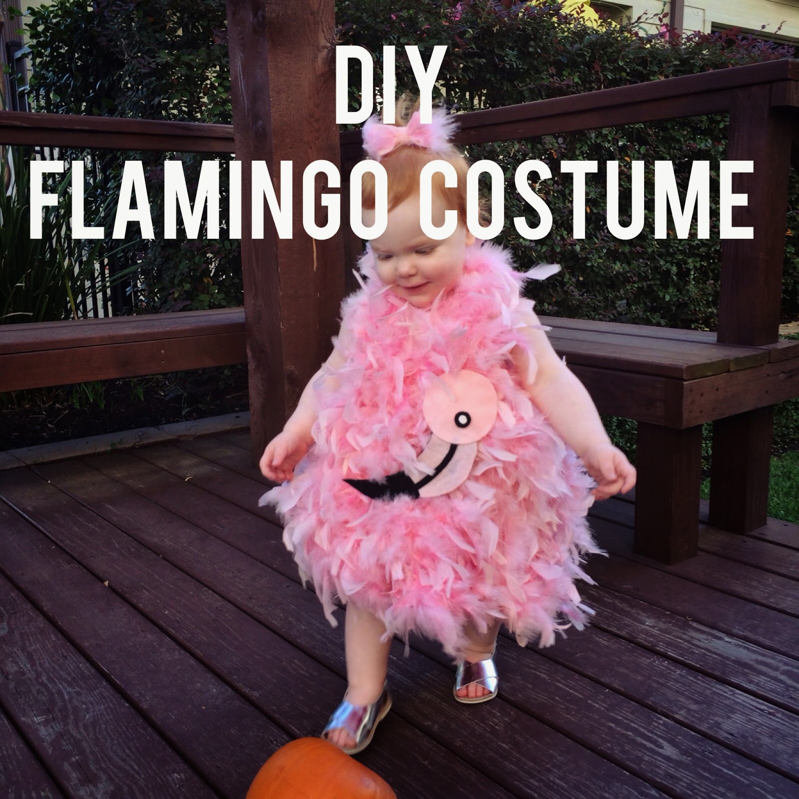 DIY Flamingo Halloween Costume for Toddlers! | Veronika's Blushing ...