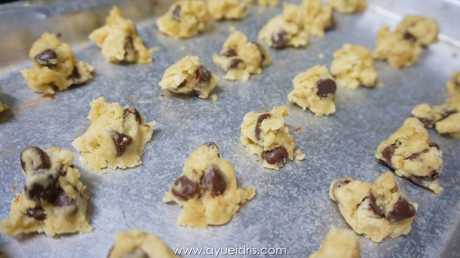 How To Make Crunchy Chocolate Chip Cookies Recipe Resepi Biskut Raya Cip Coklat Rangup