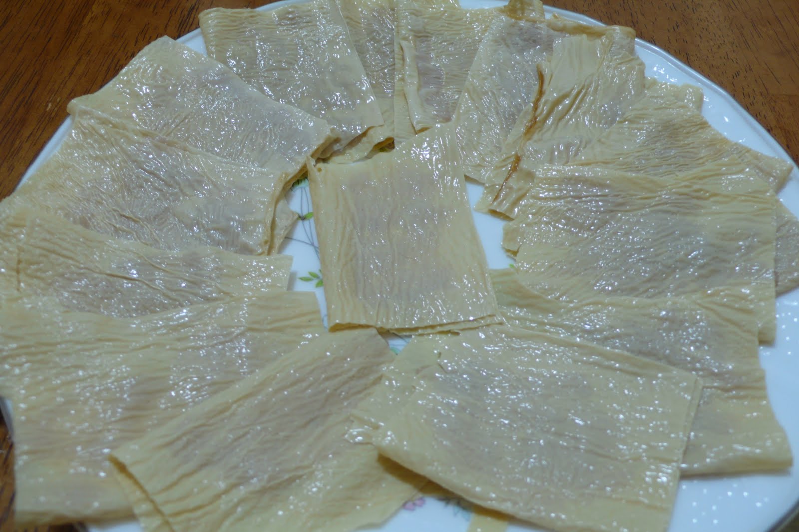 Pan Fried Dried Bean Curd With Fish Paste