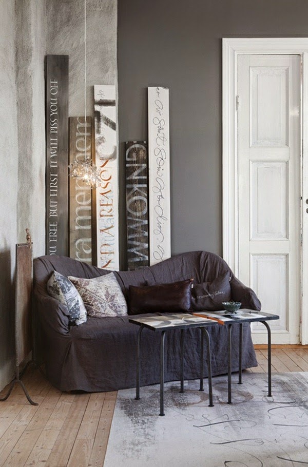 Cool interior design ideas for the home &#8211; Fonts in interior design