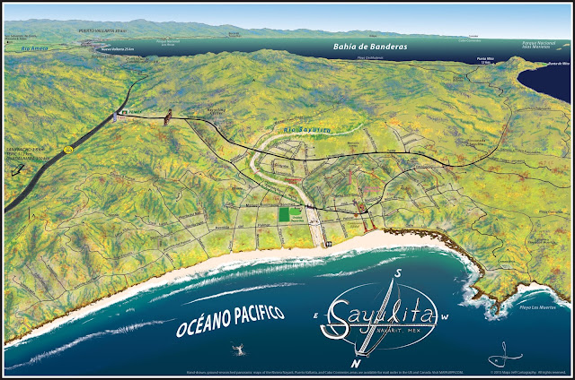 Mapa Jeff Cartography: Sayulita