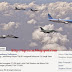 Penampakan Pesawat Presiden di Langit Jawa Timur