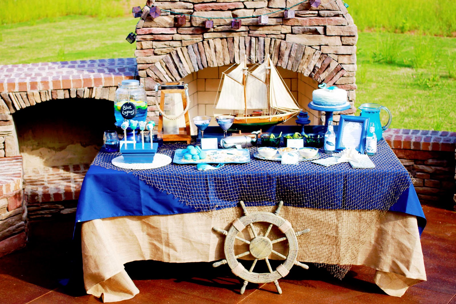 Беседка в морском стиле своими руками