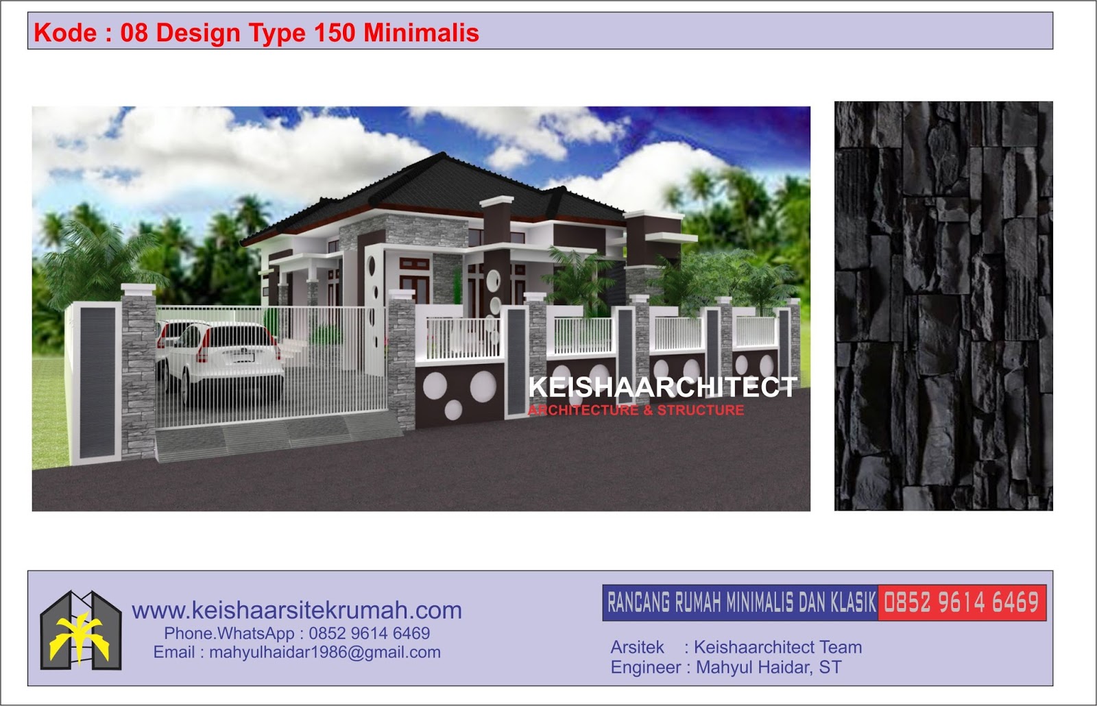 Kode 08 Design Rumah Type 150 Lokasi Banda Aceh Desain Rumah