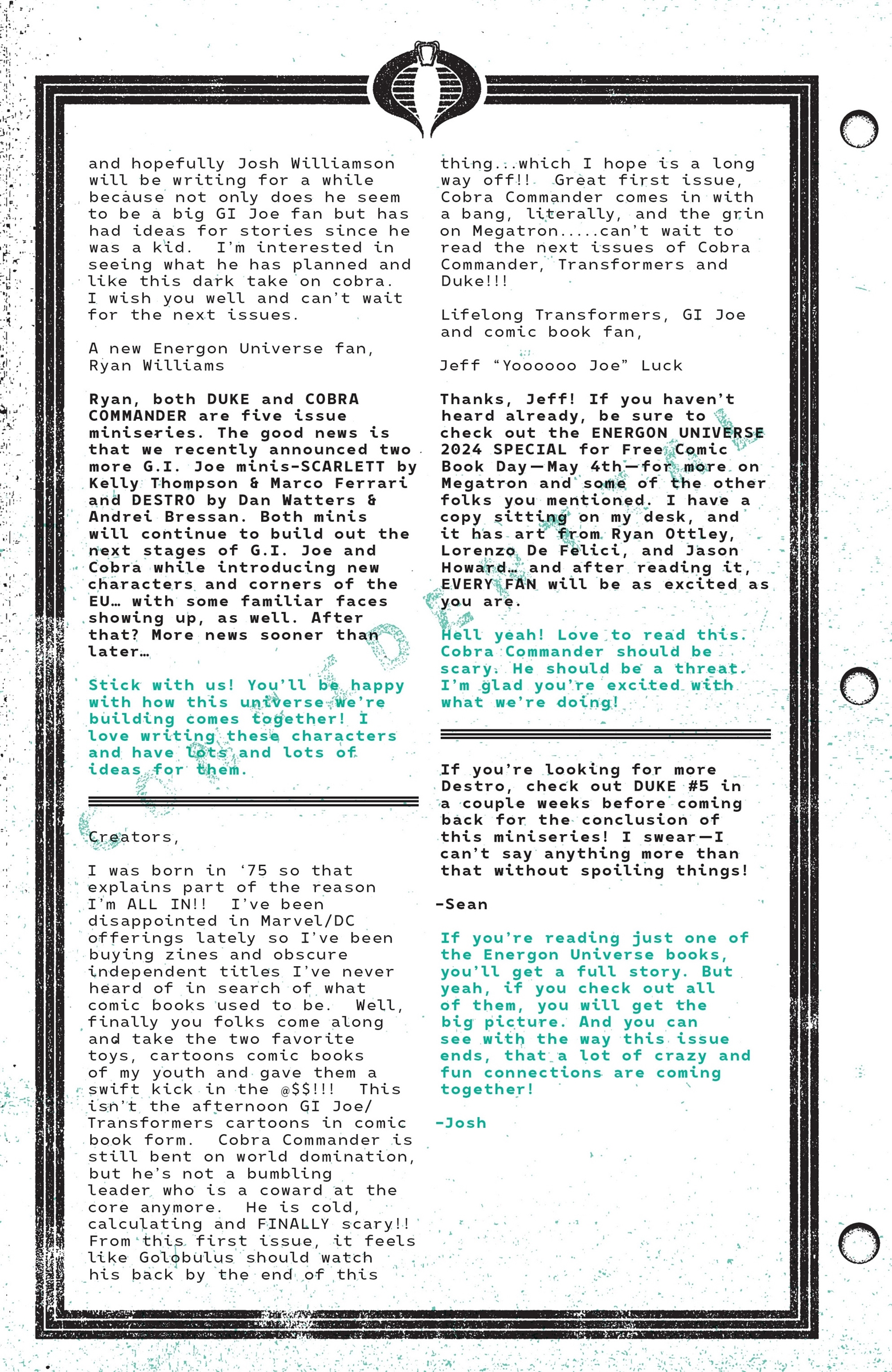 Cobra Commander (RAH) chapter 4 page 25