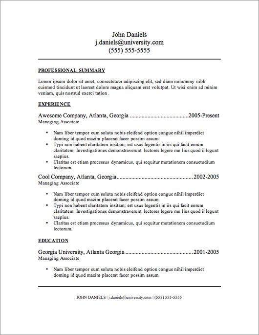 free resume template what makes a good one dadakan modern resume examples 2018