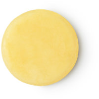 A circular pale yellow bar with a circle of pink in the middle on a white background 