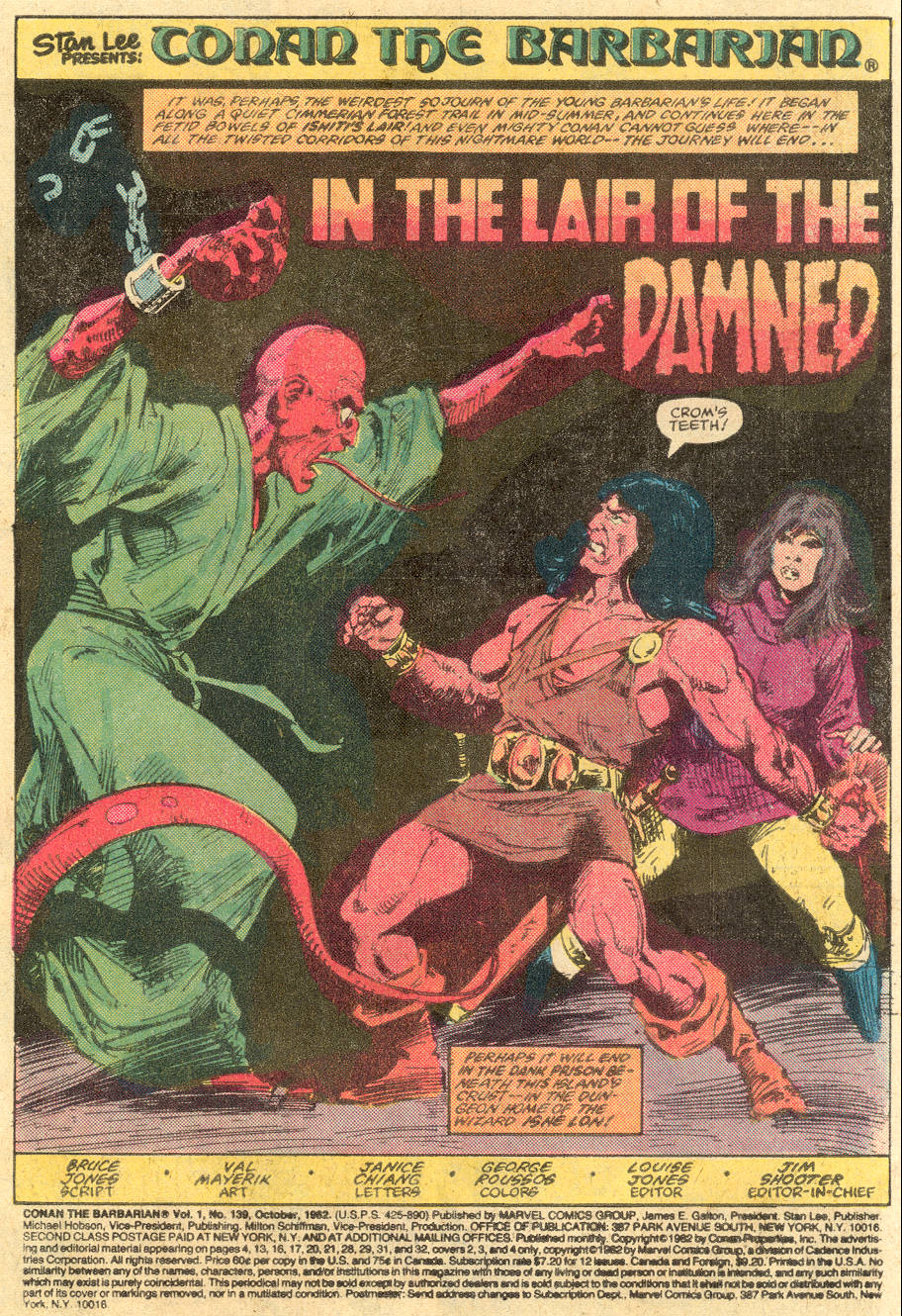 Read online Conan the Barbarian (1970) comic -  Issue #139 - 2