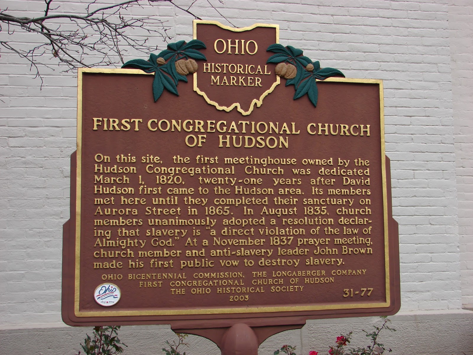 Sandra Scott's Travel Columns John Brown and Hudson, Ohio