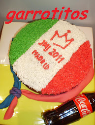 tarta césped bandera de italia. 70 €