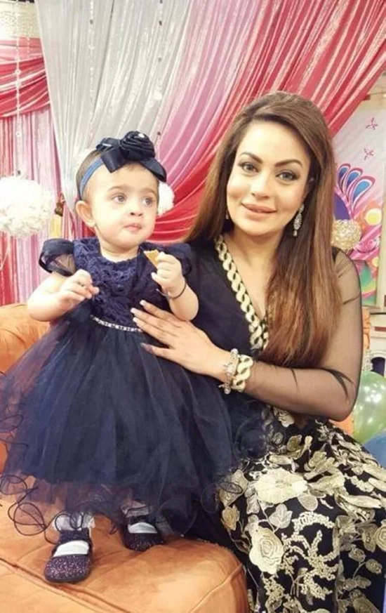 Sadia Imam with her daughter