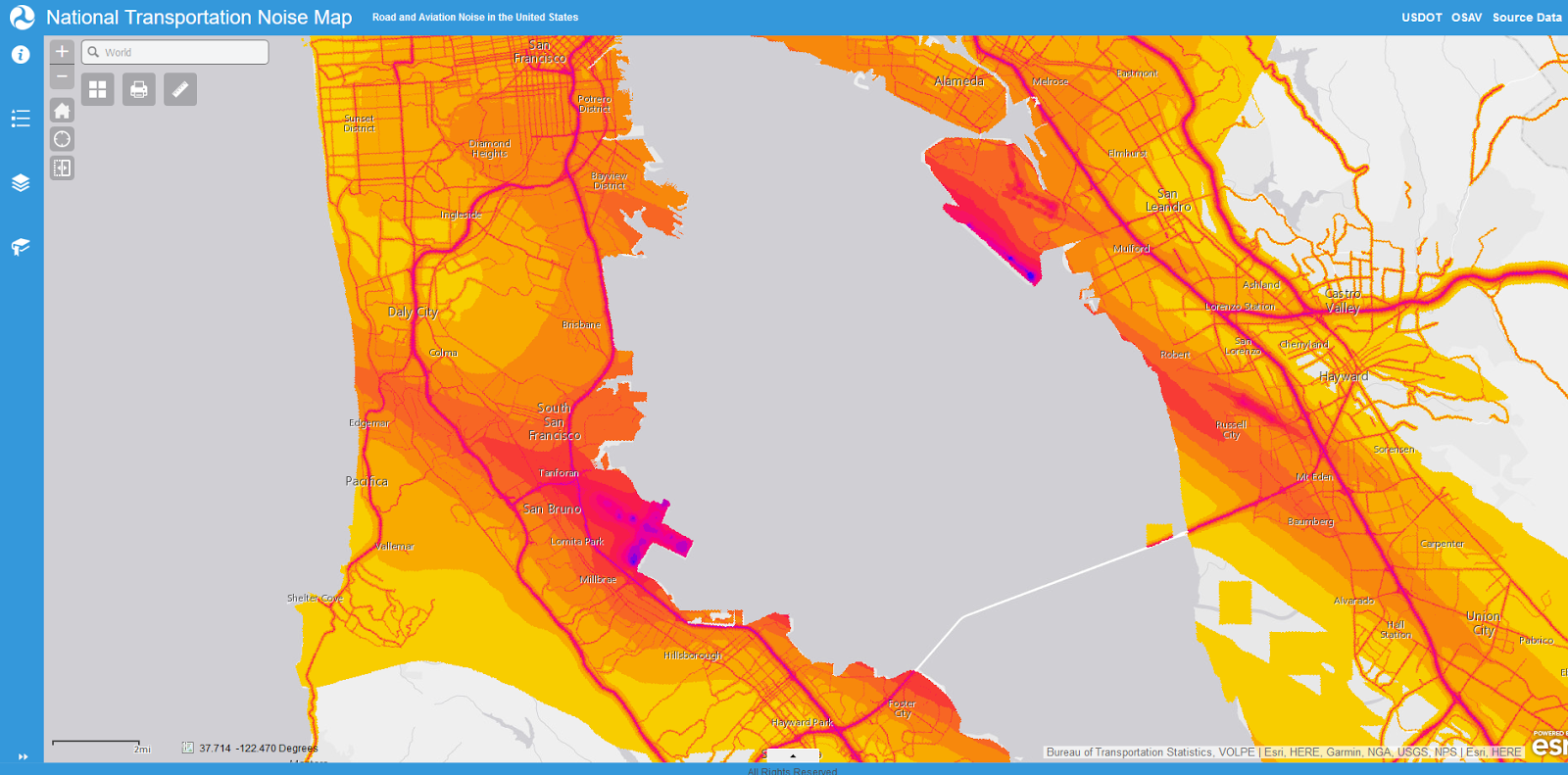 Fix Pacifica: Aircraft Noise Map