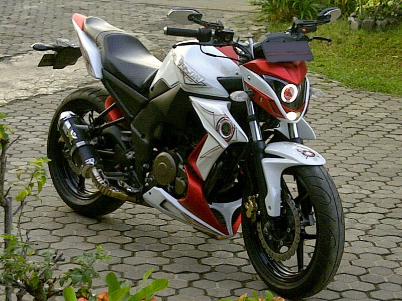 Modifikasi byson sederhana street fighter fi  touring full 