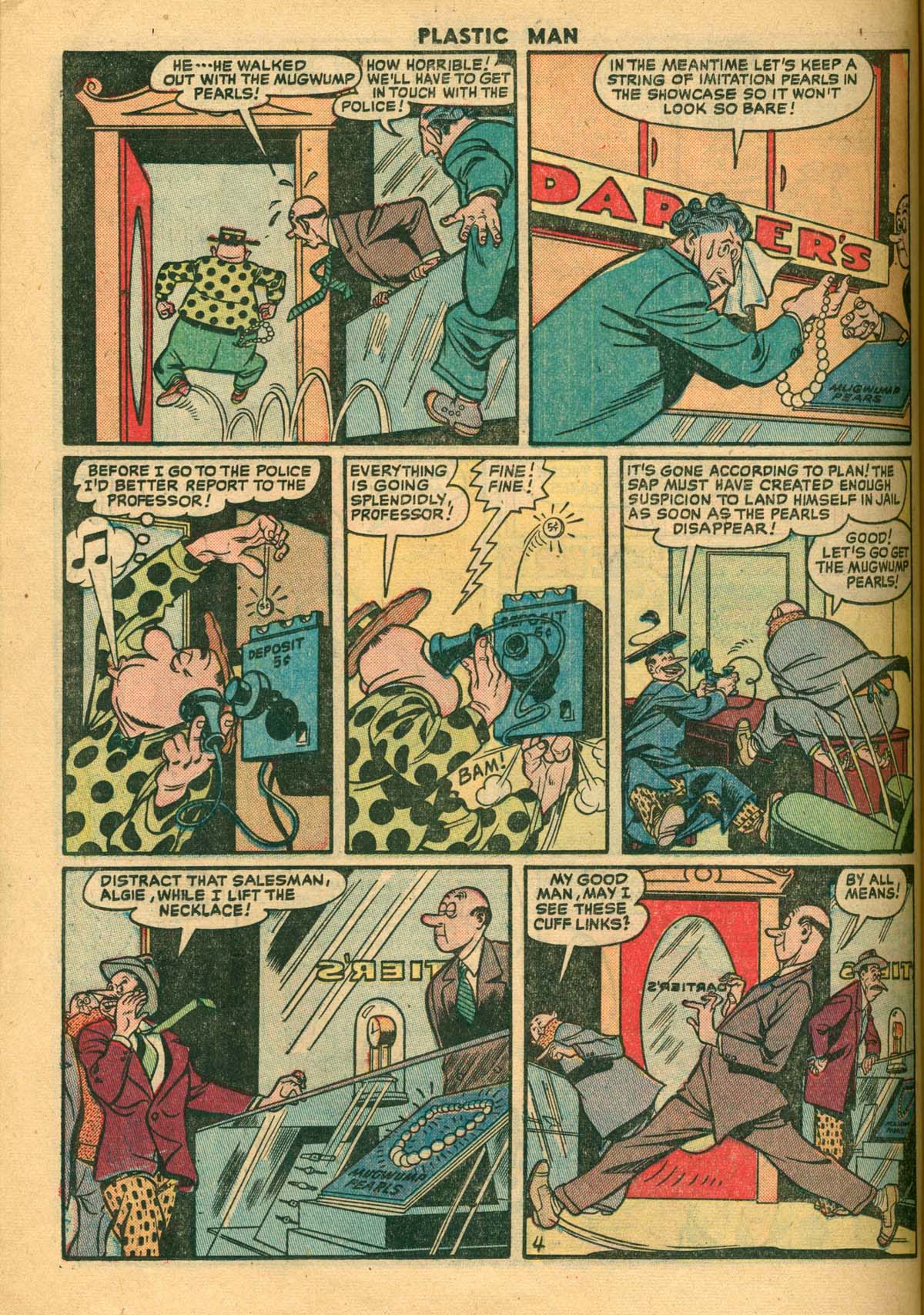 Read online Plastic Man (1943) comic -  Issue #27 - 38