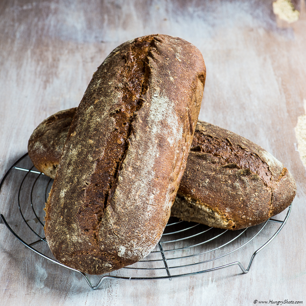 Buckwheat flaxseeds sourdough bread Hungry Shots