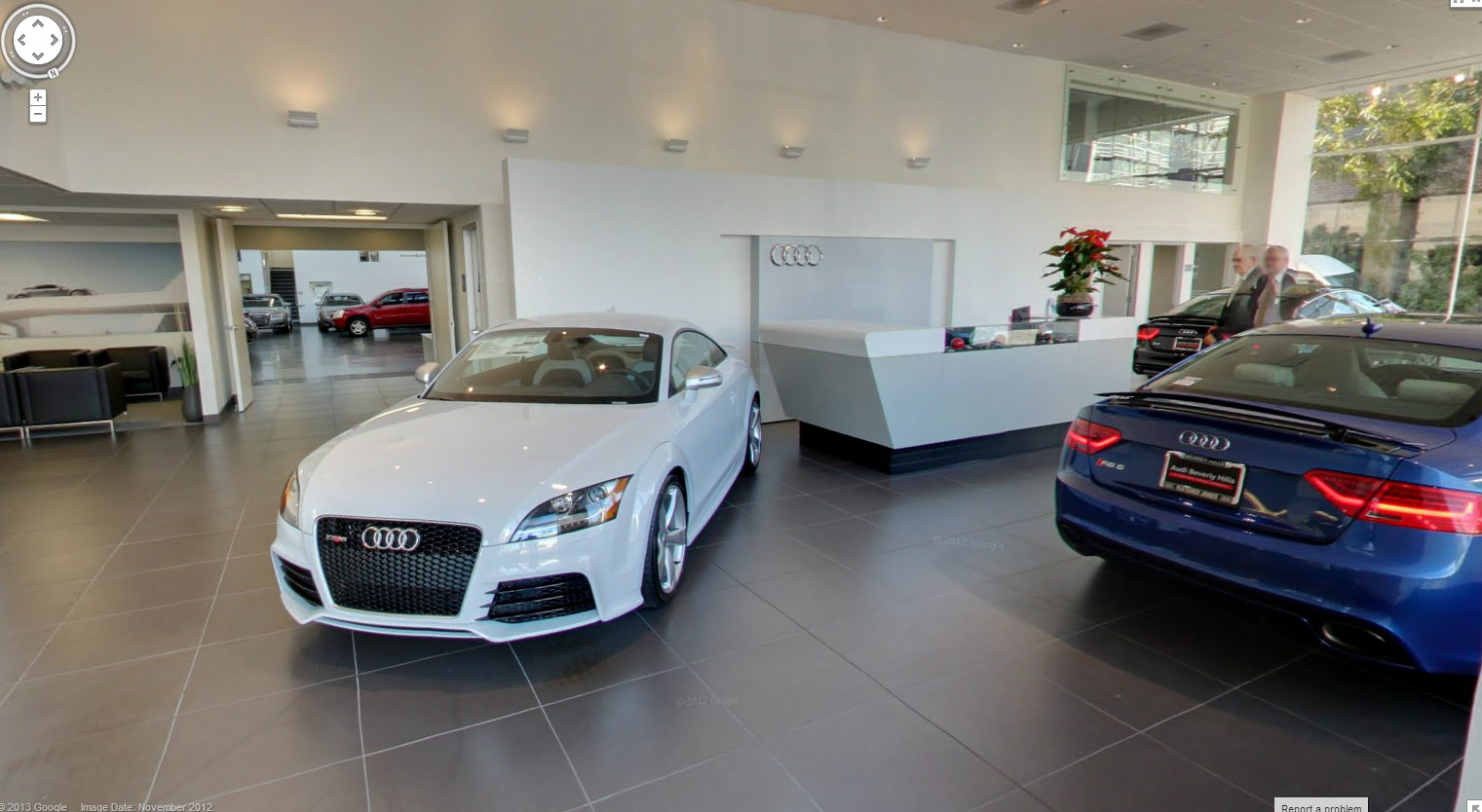 AUDI Q5 MOTORING Inside Audi Beverly HIlls via Google