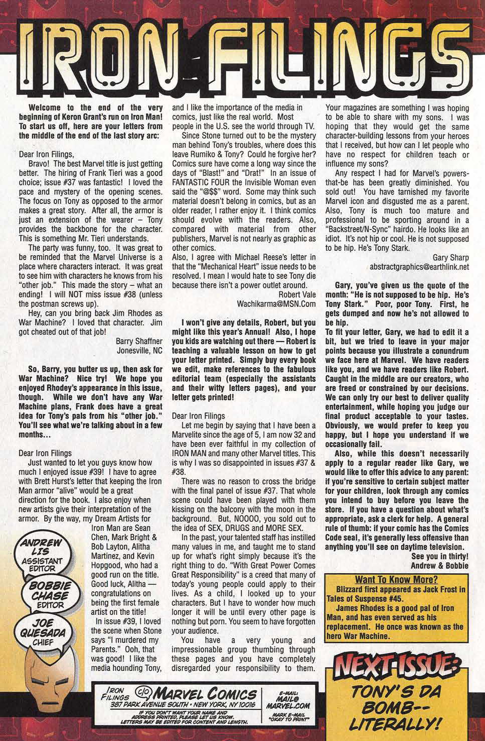 Read online Iron Man (1998) comic -  Issue #41 - 34