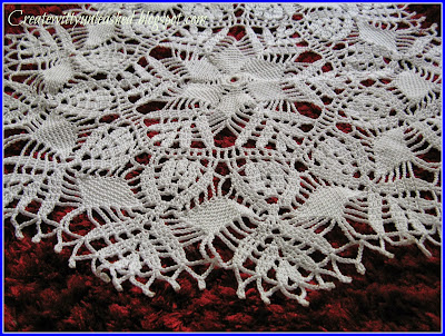 White crochet doily