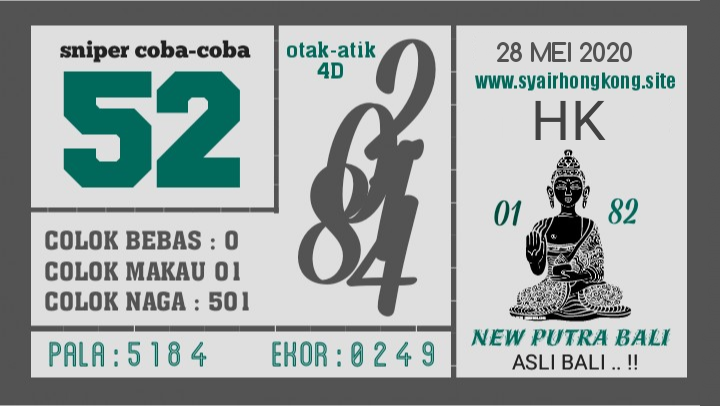Prediksi Syair Hk 28 Mei 2020 Keraton4d