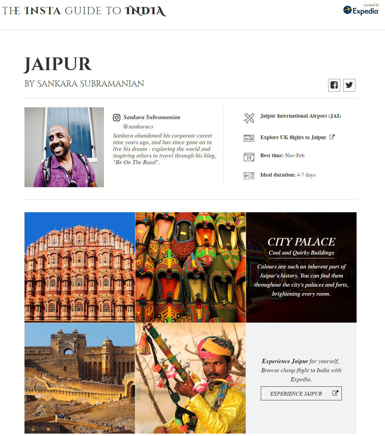 Jaipur by Sankara Subramanian   Expedia Insta Guide to India