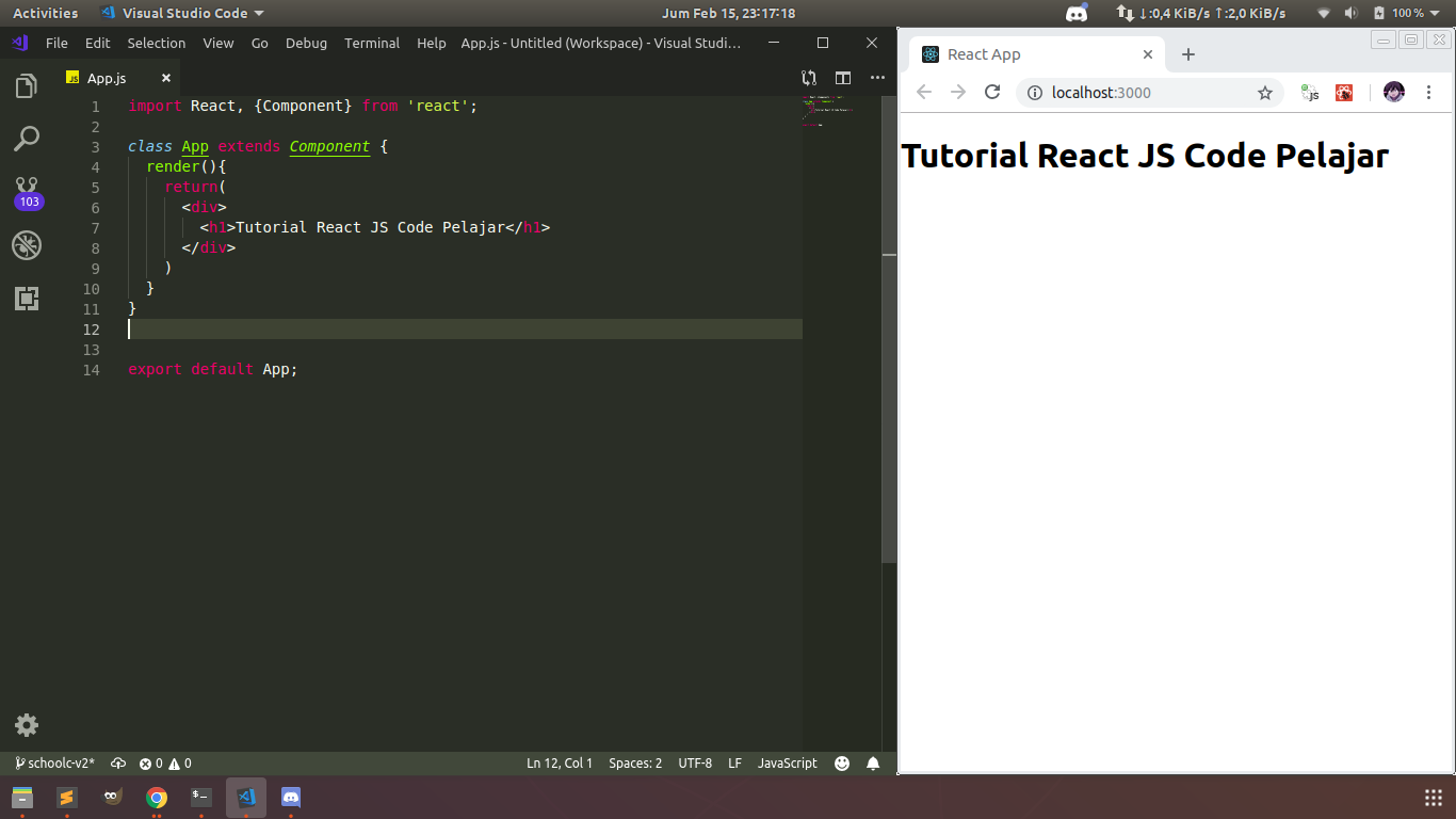 Tutorial React JS Bahasa Indonesia Belajar React Javascript