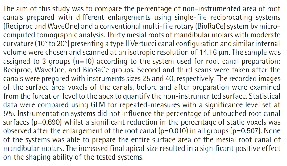 The Root Canal Anatomy Project Publication Brazilian Dental Journal