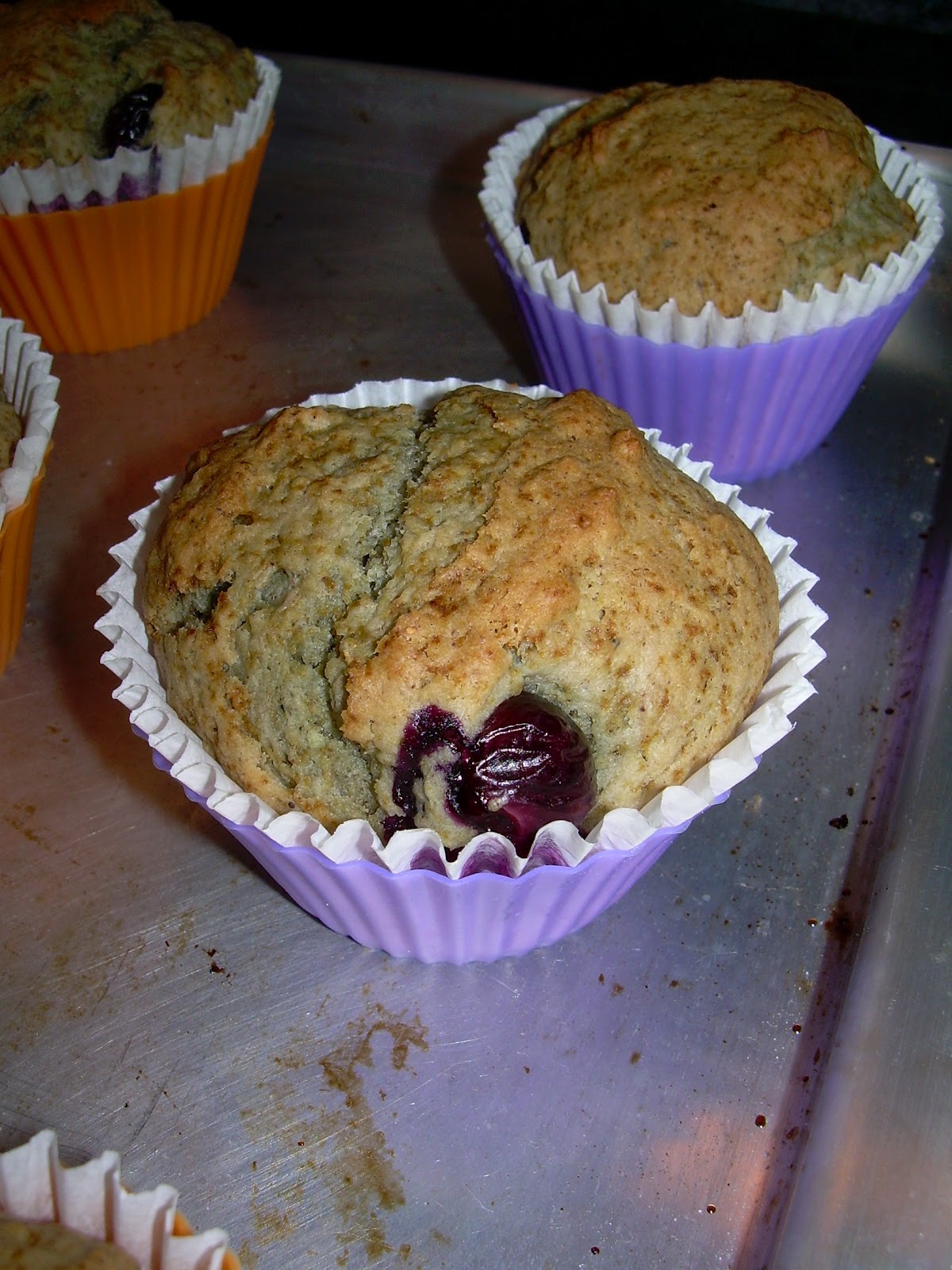 Una bruja en casa Muffins de yogur y arándanos