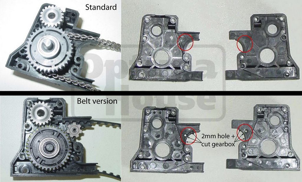 THE OPTIMA HOUSE Belt drive kit for the OPTIMA