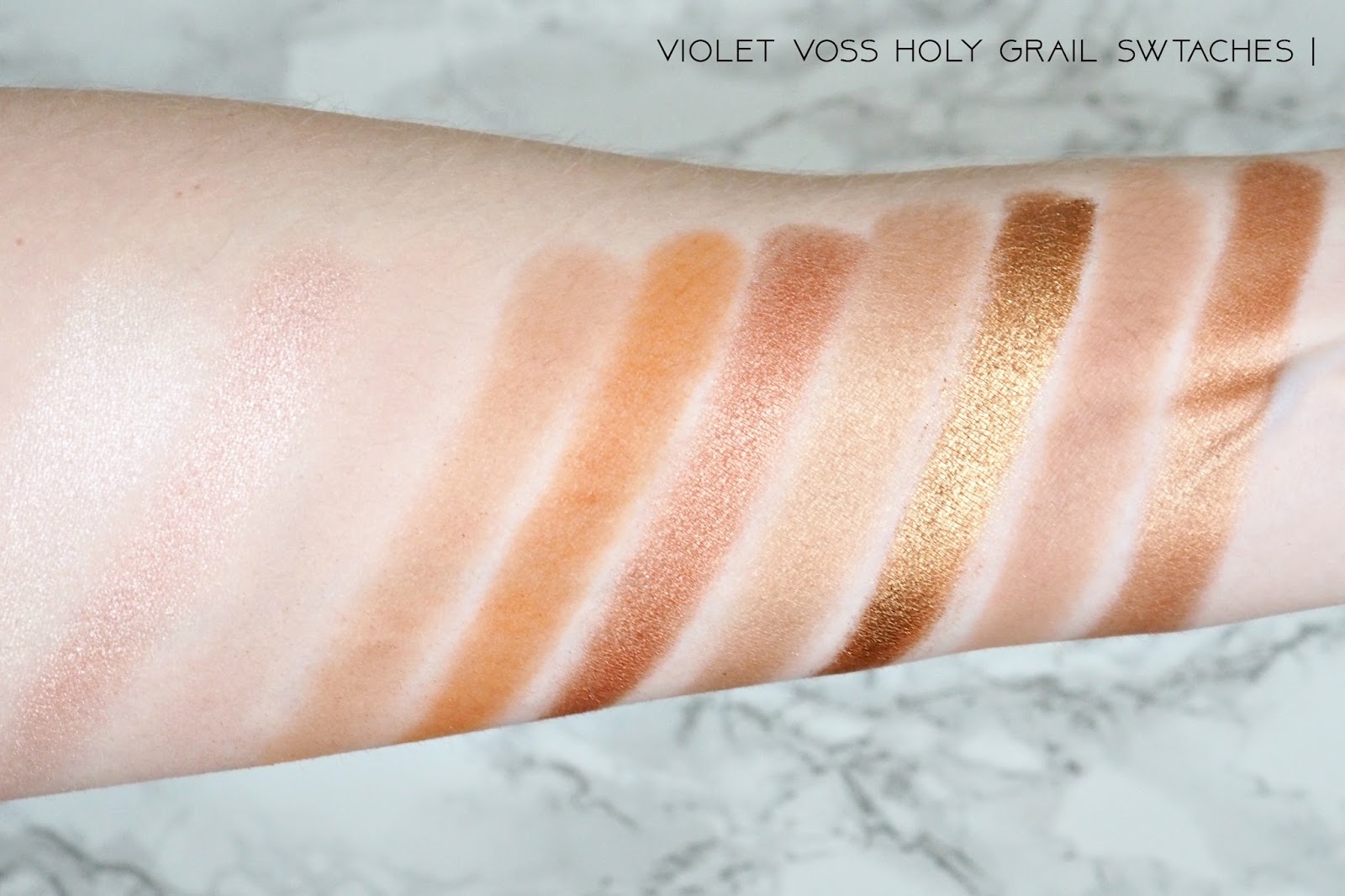 Violet Voss Holy Grail palette Swatches 