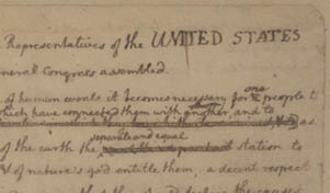 declaration of independence rough draft vs final draft declaration of independence rough draft vs final draft