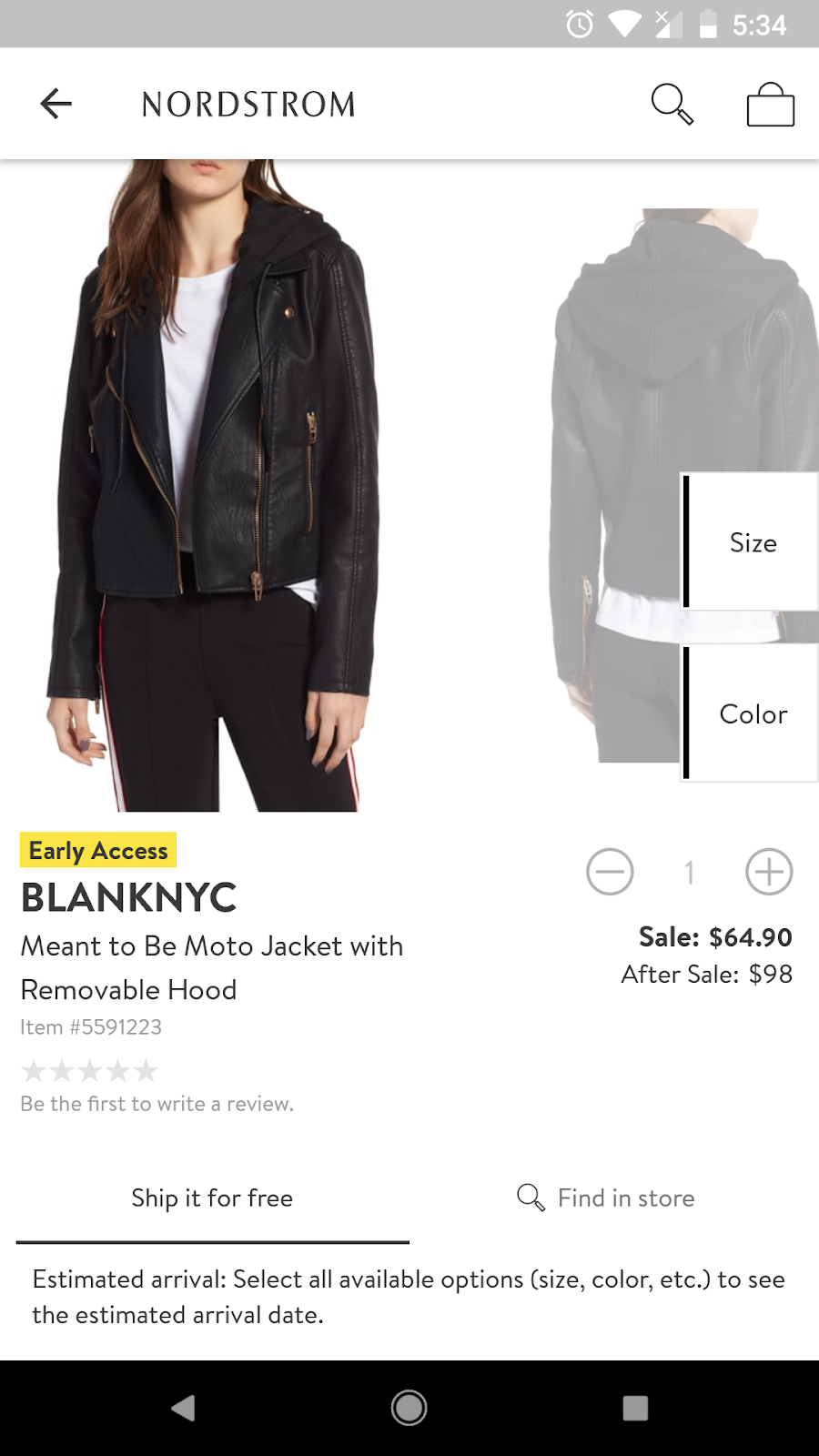 caslon leather jacket removable hood