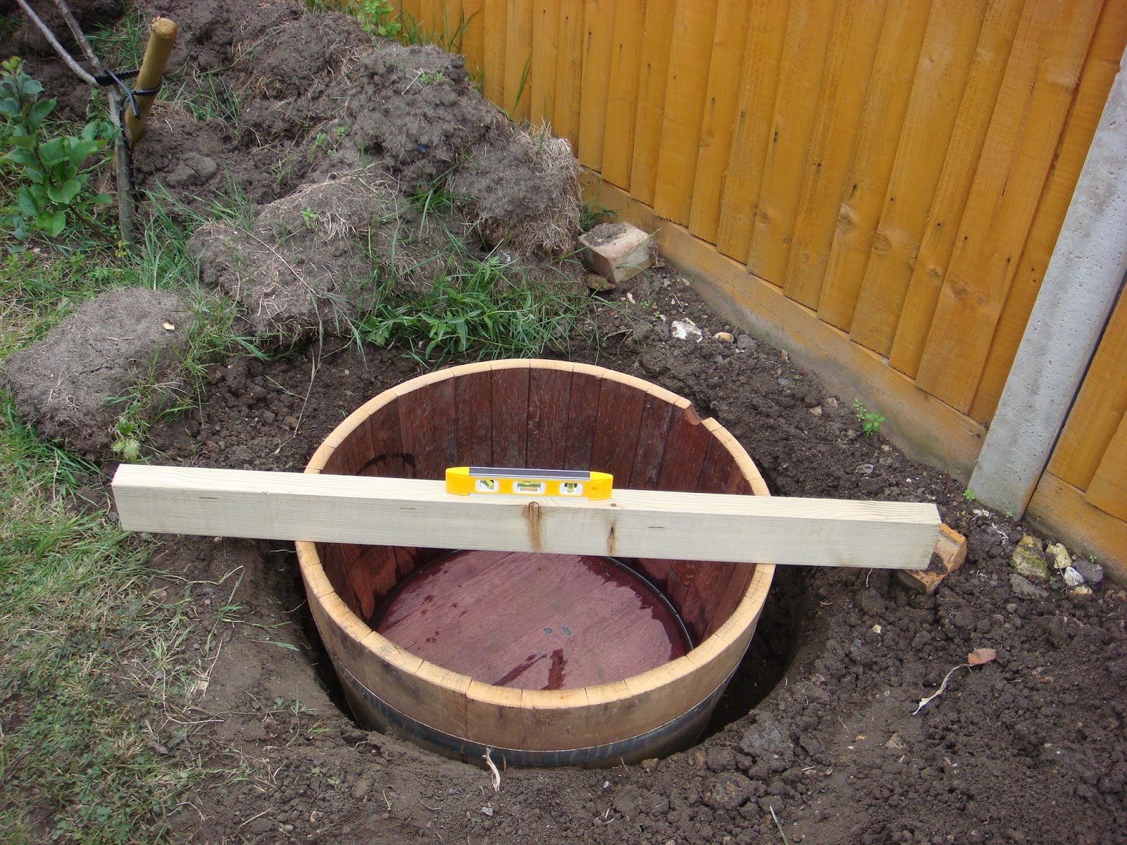 Veg patch from scratch How to make a wildlife barrel pond