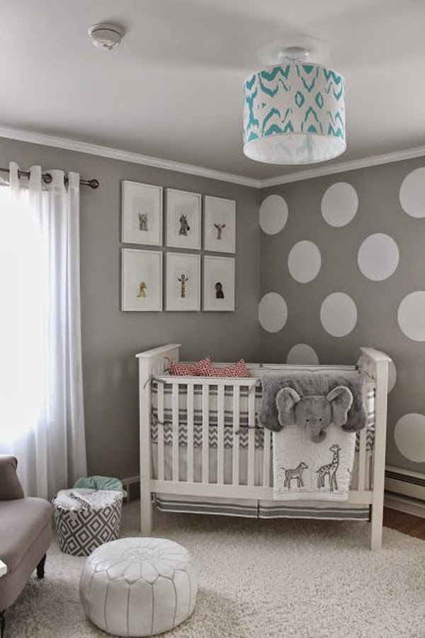 Dormitorios de bebé en color gris y celeste - Colores en Casa