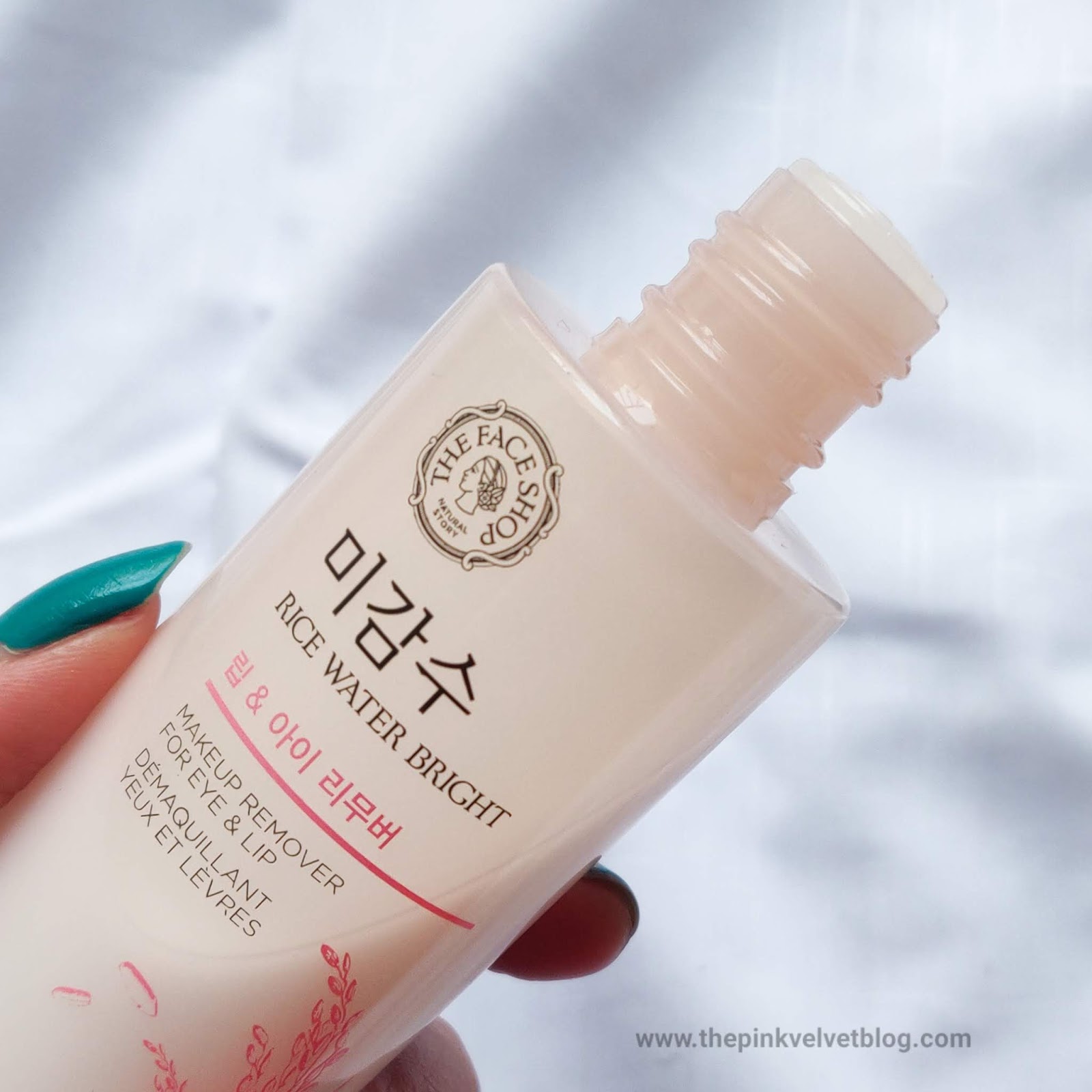 The Face Shop Rice Water Bright Makeup Remover Review The Pink Velvet