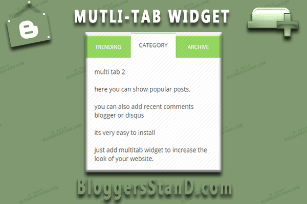 How To Install Multi-Tab Widget In Blogger Sidebar How To Install add Multi-Tab Widget gadget In Blogger Sidebar