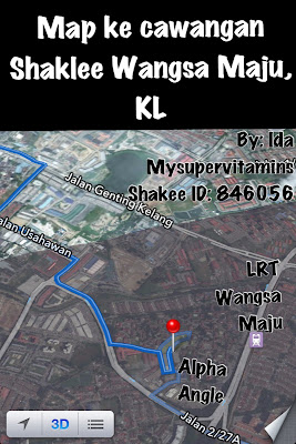 Map ke Shaklee Wangsa Maju, KL