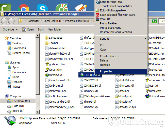 Properties Как исправить ошибку IDM Поддельный серийный номер
