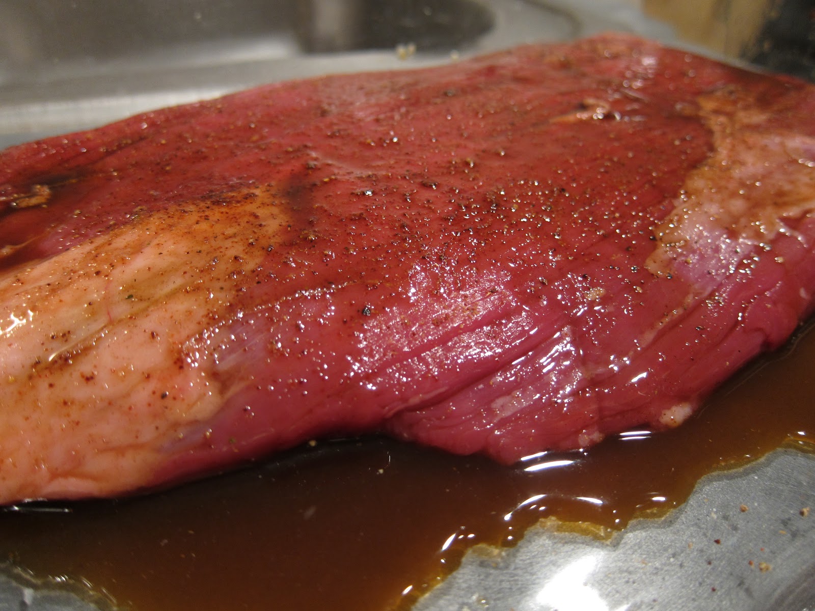 Belle's Baking Flank Steak & Pasta