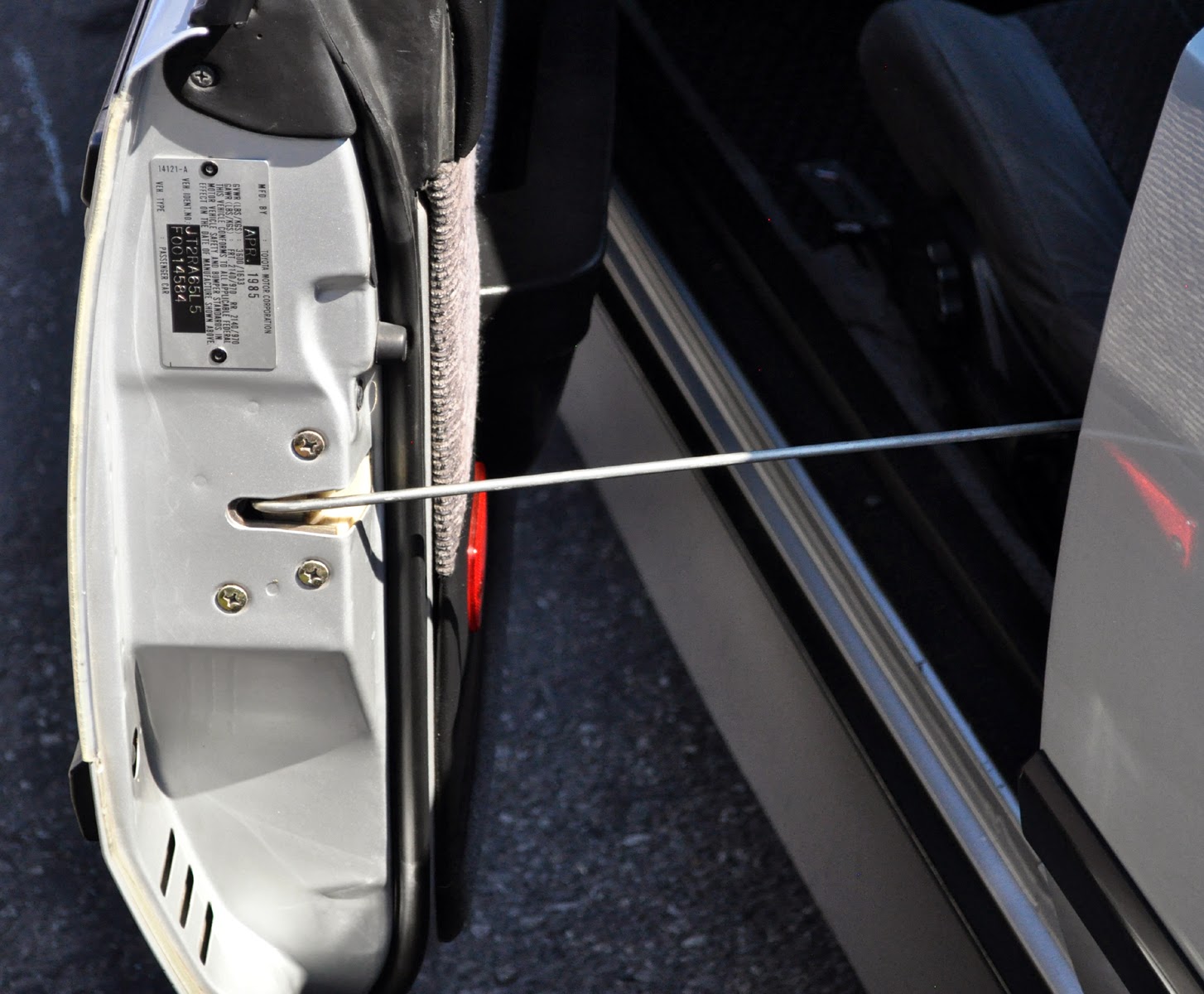 Just A Car Guy a door prop rod that limits the swing so your doors are