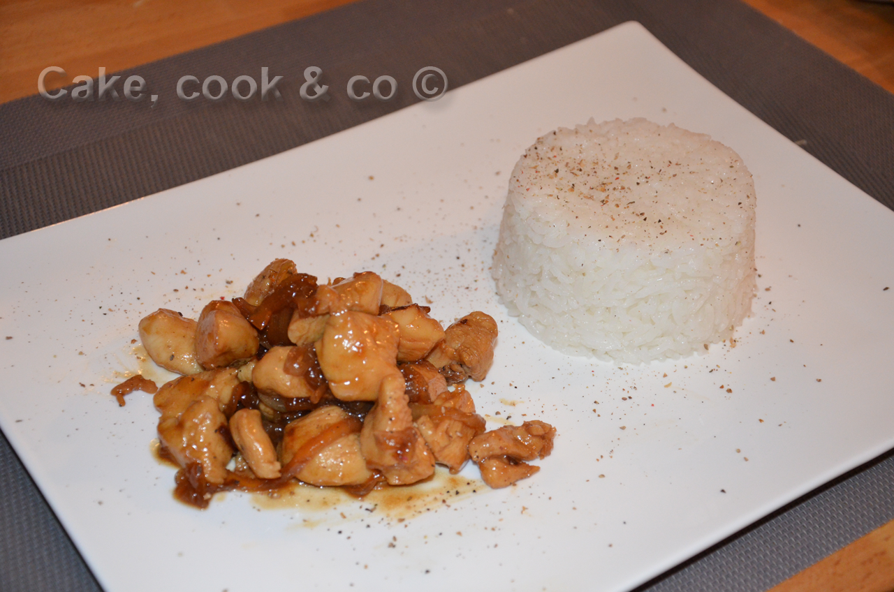Poulet au miel et sauce soja