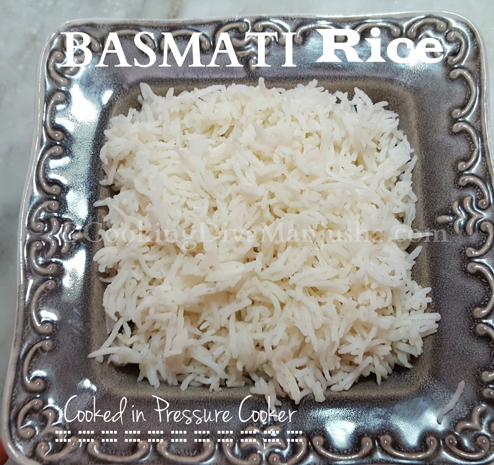 Basmati rice and saffron threads